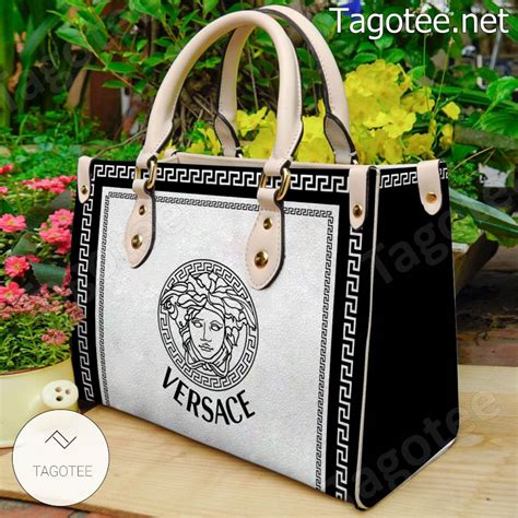 women versace purses|Versace black and white purse.